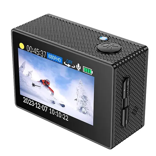 Екшен камера Hoco DV100 sports camera Black - фото 1