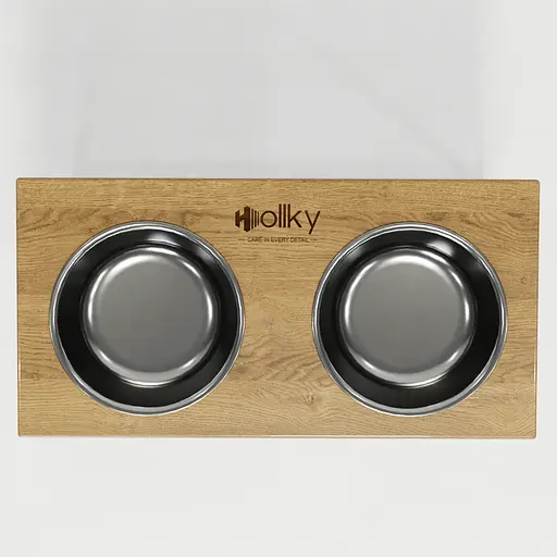 Hollky Base XL40 — миски на підставці для великих собак (2 × 1,8 л, висота 40 см) - фото 6