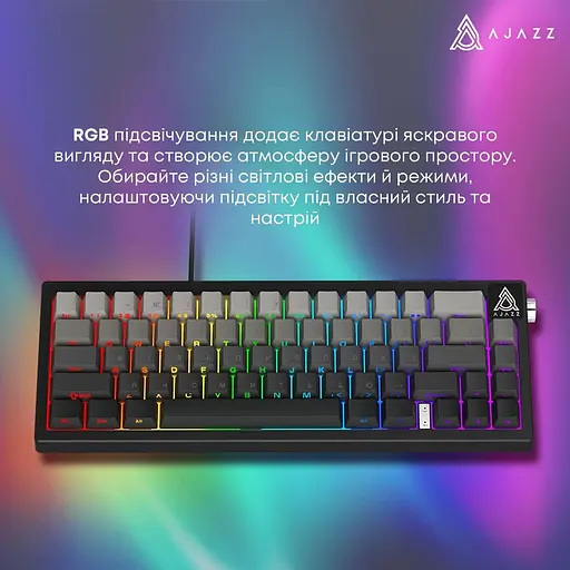 Клавіатура Ajazz AK650 Day Dream switches Gradient Black Gray (AK650-DD-BG) - фото 14