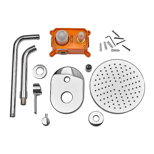 Душова система прихованого монтажу Mixxus Premium Benedict 009 Inner box MI5971, Хром - фото 6