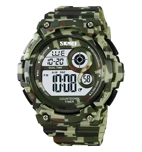 Годинник чоловічий спортивний наручний Skmei 2017 (Камуфляж)