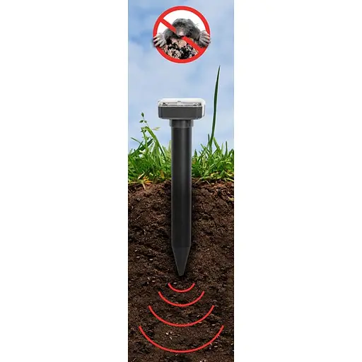 Відлякувач кротів та гризунів Bradas на сонячній батареї квадратний CTRL-MO112S - фото 3