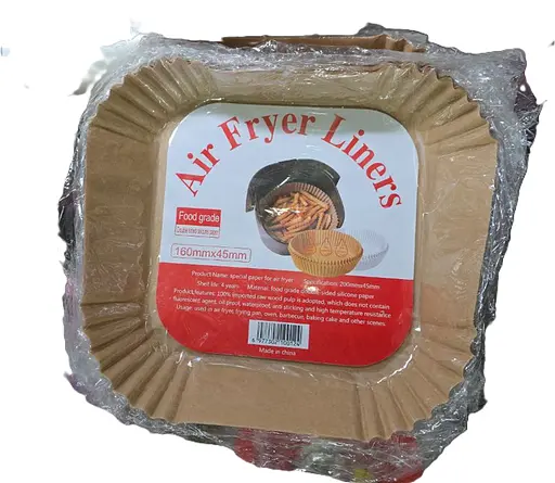Бумажные вкладыши для аэрофритюрницы Air Fryer Liners 50 шт термостойкие 160×45 мм Коричневый - фото 4