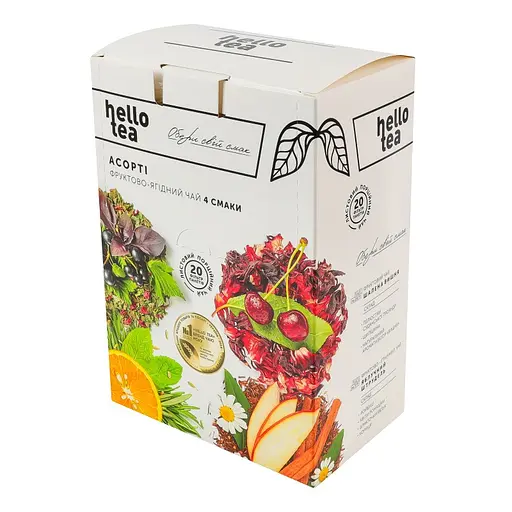 Чай Hello Tea Ассорти Фруктово – Ягодный 20 пак. по 2.5 гр - фото 2