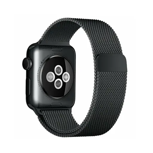 Ремінець Creasted для годинника Milanese loop steel bracelet Apple watch, 38 40 мм Black - фото 2