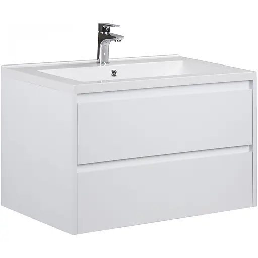 Тумба Мойдодир Marko 80-A з умивальником Cosmopolitan 80 Білий - фото 1