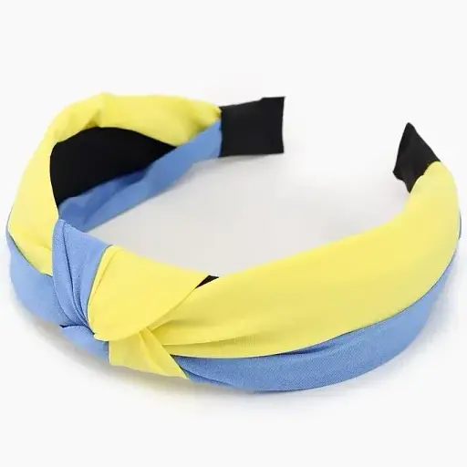 Обруч для волос Желто-синий 292120 (2000989175810A) - фото 1