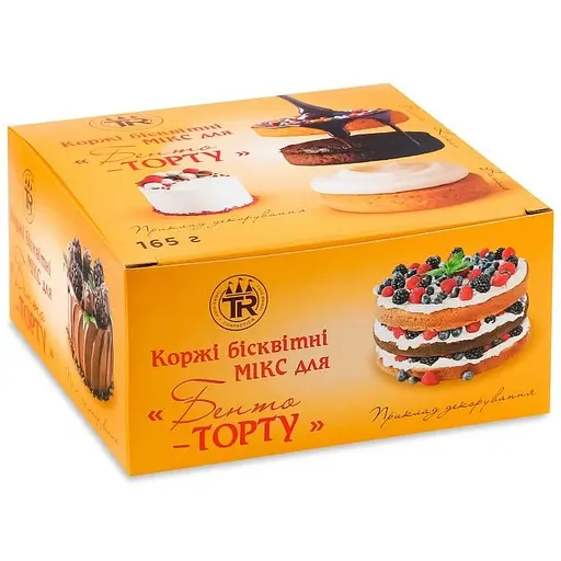 Коржі бісквітні Truff Royal для Бенто-торту мікс 165 г