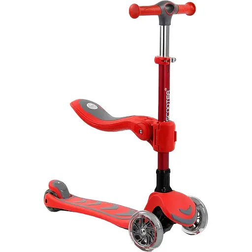 Самокат Best Scooter 61х17х29 см Червоний 000231448