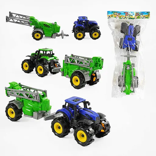 Трактор, инерционный механизм, съемный прицеп (В ассортименте) - фото 2