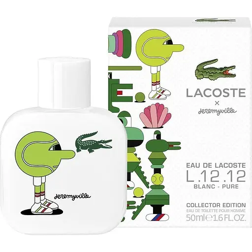 Туалетна вода Lacoste Eau De Lacoste L.12.12 Blanc Pure Collector Edition x Jeremyville 50 мл - фото 1