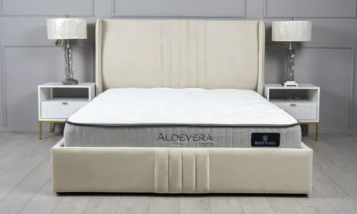 Ліжко 1,6 Лагуна молочна з підйомним механізмом - фото 3