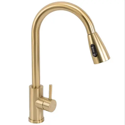 Смеситель для кухни Rea Cross brushed gold REA-B5311 Золотой - фото 1