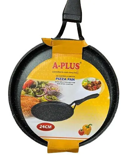 Сковорода для блинов A-Plus 1485 Pizza pan мельничная с гранитным покрытием 24 см. - фото 5