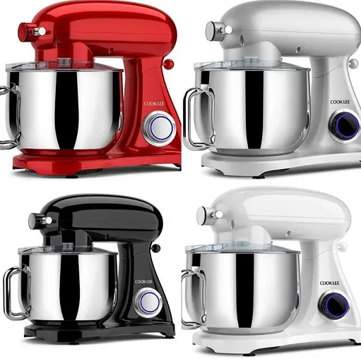 Кухонный комбайн планетарный Cookdeyi миксер тестомес 1800 Вт чаша 8 л SM 1522NM red - фото 8