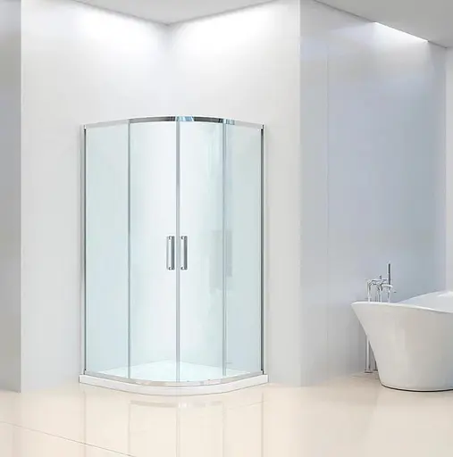 Душевая кабина Dusel A-511 100x100x190 прозрачная, Универсальная, прозрачная, хром, 100x100 - фото 3