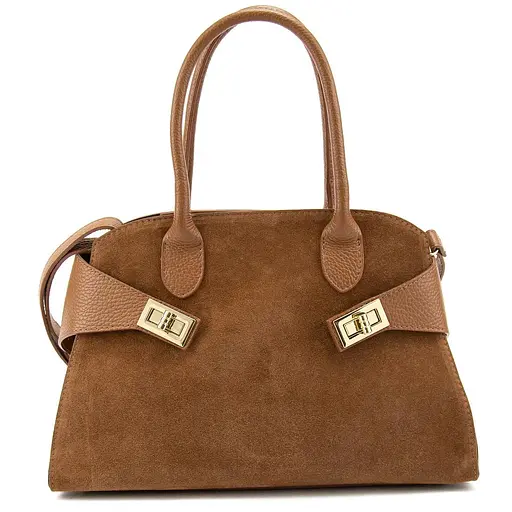 Сумка жіноча класична невелика замшева Firenze Italy F-IT-7688-1C-S