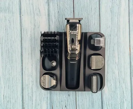 Чоловічий набір для стрижки та гігієни Kemei KM-5900 (6 в 1, Підставка-органайзер) - фото 4