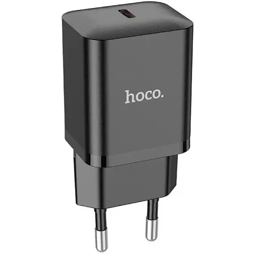Мережевий зарядний пристрій Hoco N27 Innovative single port PD20W charger чорний - фото 1