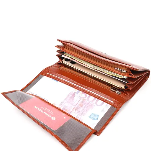 Женский кожаный кошелек Canpellini 19.2х10.2х2.5 см acs0025084 - фото 5