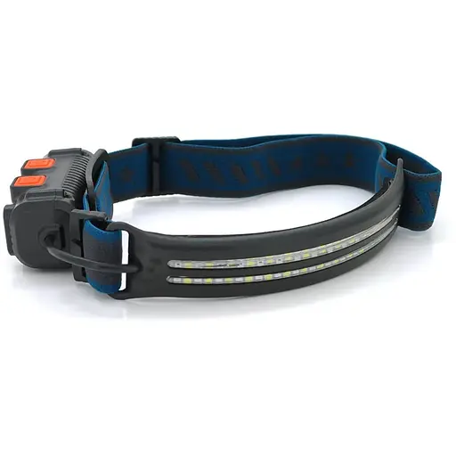 Налобний ліхтарик Bailong BL-W690-2-SMD+Red, 3+1 режим, Zoom, корпус-алюміній, водостійкий, ударостійкий, вбудований акумулятор, Box