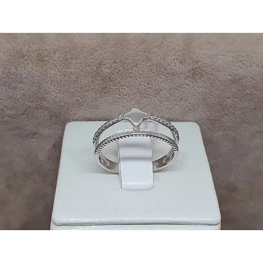 Серебряное кольцо Агни ЗЕНИТ с фианитами. 1220/1Р-CZ 17 - фото 3