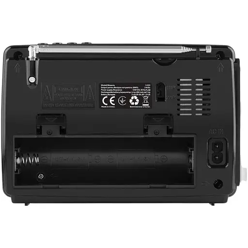 Радиоприемник портативный Real-EL X510 Black с фонариком - фото 6