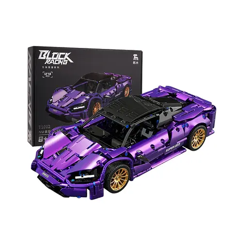 Конструктор Ramiz "Спортивний автомобіль" фіолетовий 1273 шт. деталей 1002