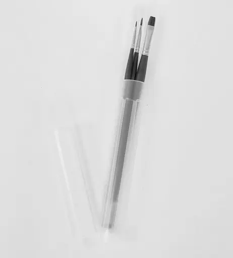 Набор кистей для акрикла Raphael Softacryl, 3 шт, 0. 4, 8, в тубусе