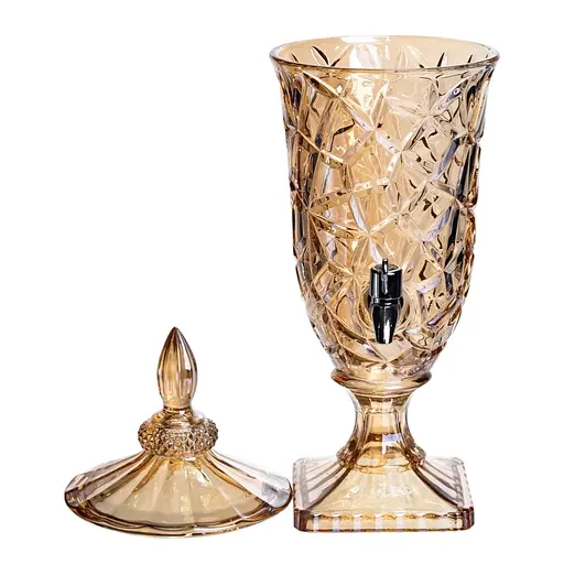 Лимонадница с краном HP-19-307 2л кувшин для напитков емкость для лимонадов amber Yiwu HP-19-307 - фото 3