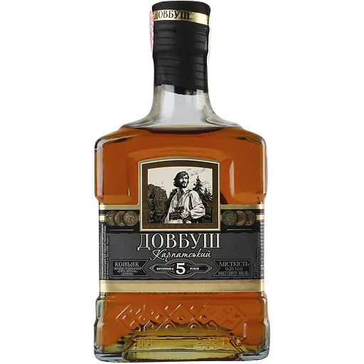 Бренді Довбуш Карпатський 5* 40% 0.75 л (3 шт. х 0.25 л) - фото 2