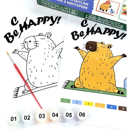 Набір футболка-розмальовка Rosa Talent Be Cappy бавовна 100% розмір XS  - фото 2