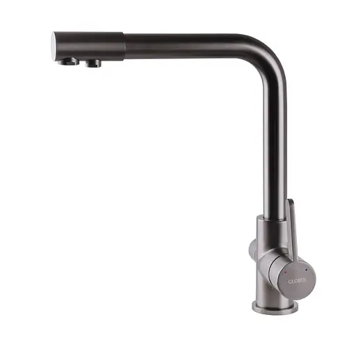 Смеситель для кухни под осмос Globus Lux GLLR-0444-11-graphite Черный матовый - фото 3