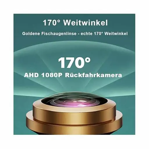 Камера заднего вида E305 AHD 1920x1080p объектив «рыбий глаз» Черный - фото 6