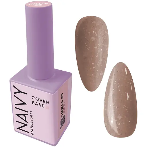Базове покриття Naivy Professional Gliter №03 Vanilla 15 мл