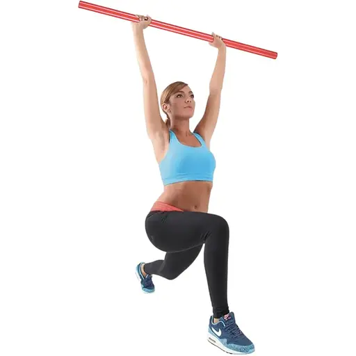 Палиця гімнастична (бодібар) Gymtek 80см червоний - фото 4