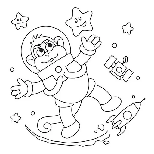 Дитяча книжка-розмальовка "У космосі" 1806012, 12 сторінок - фото 4