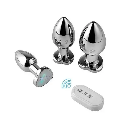 Световая стальная анальная пробка Magic Motion Equinox USB с Д/У 8,2 см Металлик K000843 - фото 4