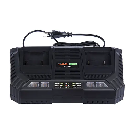 Зарядное устройство для аккумуляторов инструмента SEQUOIA 20+20V, 2.5A (SC2540)