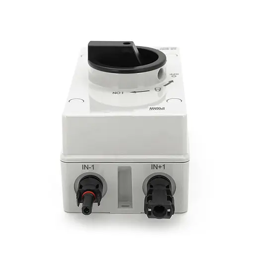 Поворотний вимикач VGreen EDS1EL/N32/2R (2MC4) 1000V 32A 2P IP66 Grey - фото 5