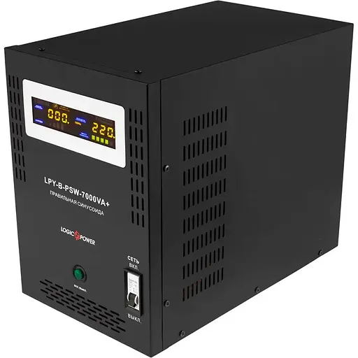 Источник бесперебойного питания (ИБП) LogicPower LPY-B-PSW-7000VA+ 5000Вт 10A/20A 48V (6616) [107293] - фото 3