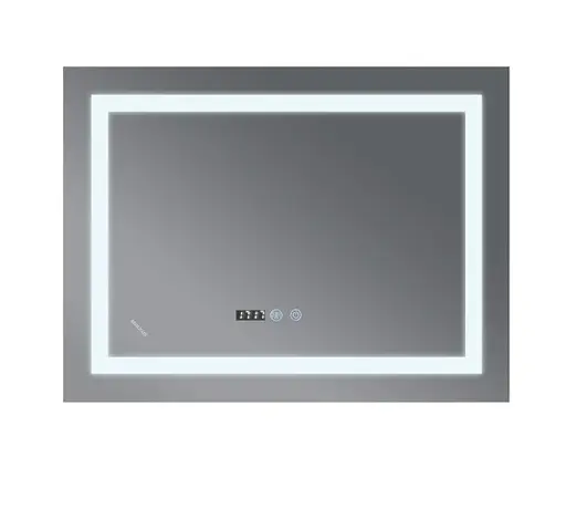 Дзеркало Mixxus WARM MR02-70x50 з LED Touch, Anti-fog, димером, регулюванням яскравості, годинником (MI6668) - фото 2