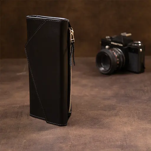 Шкіряний клатч GRANDE PELLE 21х10х2 см 000161997 - фото 7