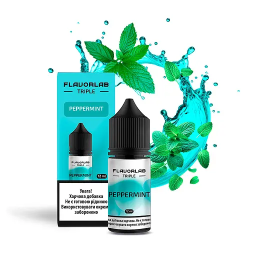 Набор компонентов для самозамеса солевой заправки Flavorlab Triple 30 мл Peppermint Мята, 0-65 мг (17535)