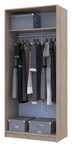 Полиця для одягу Doros Promo Дуб Сонома 3шт. 86.7х35х1.6 (41516028) - фото 6