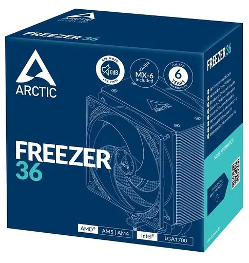 Кулер для процессора Arctic Freezer 36 Black (AOCPU00010A) - фото 6