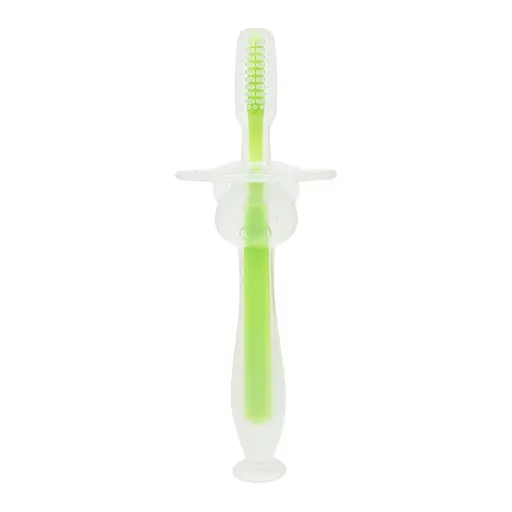Силиконовая зубная щетка Mumlove MGZ-0707(Green) с ограничителем - фото 2