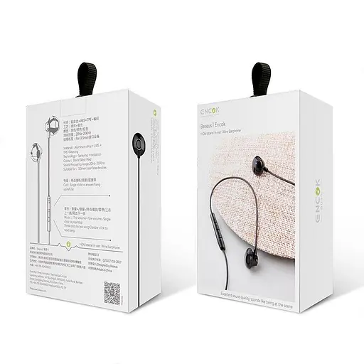 Провідні навушники Baseus Premium Enock H06 lateral in-ear, 3.5mm, 1.2m, Black, NGH06-01 - фото 8