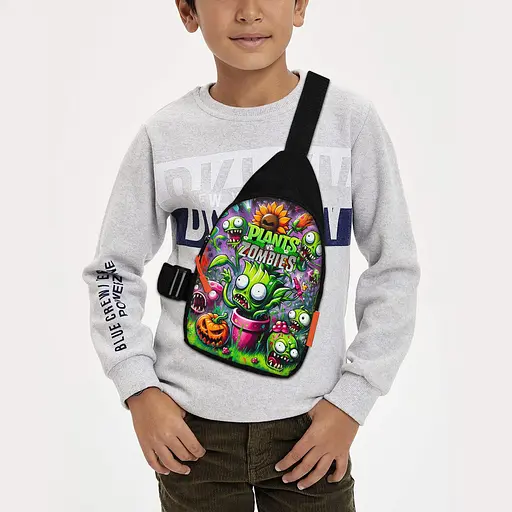 Сумка через плечо детская Растения против зомби 29х17 см сумка слинг для мальчика (02148)