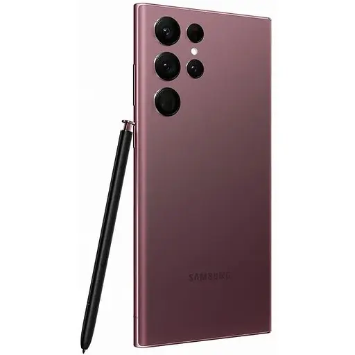 Смартфон Samsung Galaxy S22 Ultra SM-S908U 1SIM 12/256GB Burgundy - фото 2